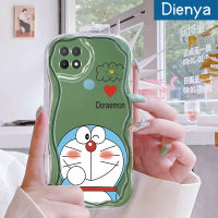 เคส Dienya สำหรับ OPPO A15 A15s A35 4G เคสการ์ตูนโดราเอมอนน่ารักขอบคลื่นเนื้อครีมกันกระแทกแบบใสนิ่มเคสมือถือโปร่งใสลายกล้องถ่ายรูปสร้างสรรค์เคสฝาครอบป้องกันเรียบง่ายอ่อนโยน