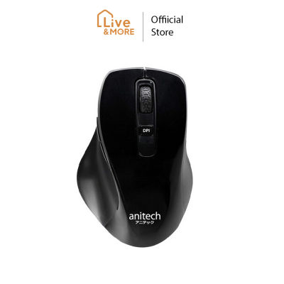 [มีประกัน] Anitech แอนิเทค Wireless mouse เมาส์ไร้สาย รุ่น W219 สีดำ น้ำหนักเบา