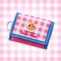 Osaka Studios Japan Cartoon Fresh Sailor Moon Embroidered Check Card Bag กระเป๋าใส่เหรียญพับได้