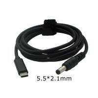 USB 3.1 TYPE C to DC 5.5x2.1 Male to Male Laptop Charger DC Jack Power Adapter Cable Decoy Trigger PD Charging 5.5x2.1mm 1.5m