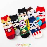 【คุณภาพสูง】Mens cartoon ankle socks