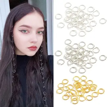 500Pcs Micro Rings 5mm Silicone Lined Aluminum Link Beads for Hair