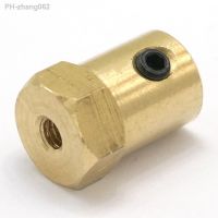 3-8mm 3.17mm(1/8 ) Brass Copper Hex Shaft Coupling Tire Connector Coupler For Diy Model Decelerate Motor Robot Smart Car Wheel