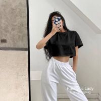 COD DSFERTRETRE F L Women clothes Korean High Waist Short Sexy T-shirt Crop Top