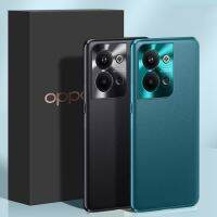 เคสสำหรับ Oppo Reno9 Pro + Reno 9 Pro Plus 2023เคสโทรศัพท์ปลอกอ่อนแข็งด้านหลังสีทึบปกหนัง