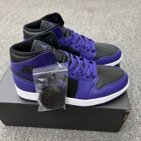 2023 Original J 1 High cut Basketball Shoes Casual Sneakers For Men Women BlackPurple