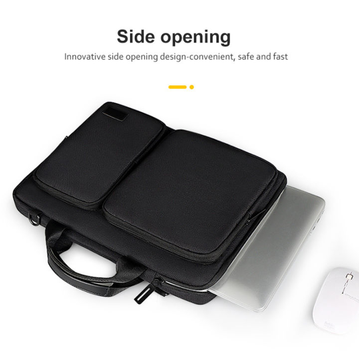 กระเป๋าแล็ปท็อปโน้ตบุ๊กกระเป๋ามีผ้าซับใน-macbook-huawei-pro13-3-14-1-15-4-15-6นิ้วคอมพิวเตอร์กระเป๋าถือสะพายไหล่กระเป๋าเอกสารth
