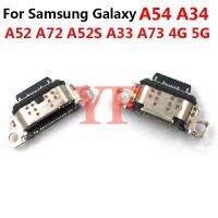 10ชิ้นต้นฉบับสำหรับ Samsung Galaxy A54 A34 A336B A52 A72 A52S A33 A73 4G 5G USB ชาร์จไฟขั้วต่อหลอดไฟ LED สายแพ