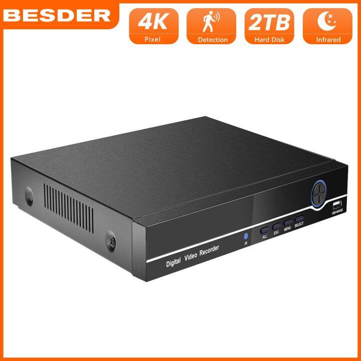 BESDER H.265 16CH 4K 8MP CCTV NVR Network Video Recorder For IP Camera ...