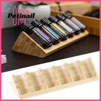 PETINAIL ที่เก็บของแบบตั้งโต๊ะทำจากไม้6รูสำหรับวางน้ำมันหอมระเหยที่วางขวดน้ำหอมราวตั้งโชว์ของน้ำมันหอมระเหย