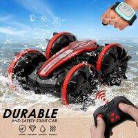 รีโมทคอนโทรลรถผาดโผนยานพาหนะ Amphibious สองด้านพลิกขับรถดริฟท์วิทยุรถ RC ของเล่นกลางแจ้งสำหรับเด็กผู้ชายของขวัญเด็ก