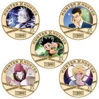 【LZ】 Hunter x hunter Gold Plated Gold Coin Game GON FREECSS Killua Zoldyck Charizard Commemorative Coins Collection Toys Souvenir