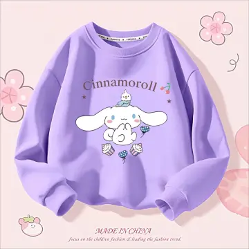 2023New Girls Winter Fleece Jacket Kawaii Anime Sanrio Cinnamoroll