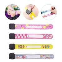 hot！【DT】∋❃  8 Pcs Kids Anti-lost Info Wrist Band Children Reusable Outdoor Safe ID Event Parties Recognition Wristband