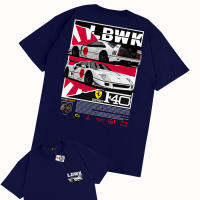 เสื้อยืดลำลองฤดูร้อน เสื้อยืดคอตตอนฤดูร้อน Mobil FERRARI F40 LBWK LIBERTY WALK เสื้อยืดลำลองฤดูร้อน S-5XL