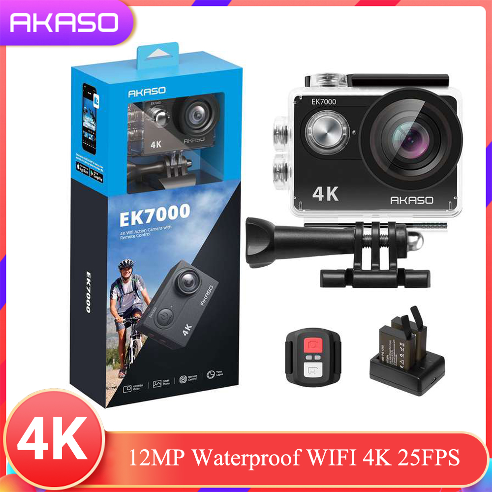 LByzHan 2021 4K 60fps Action Camera with EIS Stabilization 20MP Front Display and Rear Touchscreen Waterproof Underwater Camera Remote Control WiFi Sports Cam for Yotube Vlog Videos 170° Wide Angle 