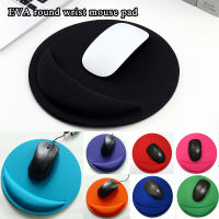 Round Mouse Pad EVA Wristband Gaming Mousepad Solid Color Mice Mat Comfortable With Wrist Rest Mouse Pad Gamer For PC Laptop