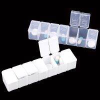 [HOT ZUQIOULZHJWG 517] แบบพกพา Mini Pill Box 7วัน Pill Case Travel Home Pill Organizer รายสัปดาห์ Pocket Pill กรณี Splitters ยา Pill กล่อง