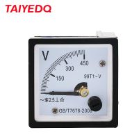 Square 48*48mm AC voltmeter 250V/300V/450V/500V/600V/750V/1000V 99T1-V Pointer Meter Electrical Trade Tools  Testers