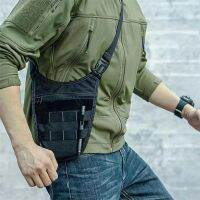 KZJMRN กระเป๋า MOLLE กระเป๋าสตางค์ซ่อนตัวแทน กระเป๋ากันขโมย กันน้ำกันน้ำได้ กระเป๋า Crossbody ชิงทรัพย์ กระเป๋าคาดอก ถุงเก็บสัมภาระ กระเป๋าสะพายข้างใต้วงแขน การเดินทางกลางแจ้ง
