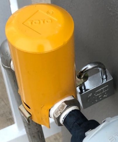 Outdoor Faucet Lock with Safety Padlock