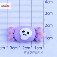 NCSW 10ชิ้นชุดฮาโลวีนการ์ตูนกะโหลกศีรษะฟักทองแมวเทียนกระต่ายหลังแบนการตกแต่งด้วยเรซินสำหรับติดอัลบัมภาพอุปกรณ์เสริม