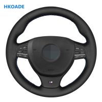 DIY Black Artificial Leather Car Steering Wheel Cover For BMW M Sport F10 F11 (Touring) F07 F12 F13 F06 F01 F02 M5