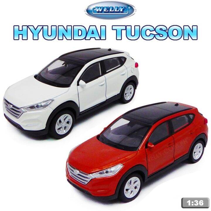 AUTO WELLY 1:36 HYUNDAI TUCSON VR2 43718 BLANCO | JUGUETERIA EL GATO
