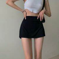 【CW】 Goth Waist Skirt women Punk E-girl Aesthetics Patchwork A-line tennis Short Bottoms