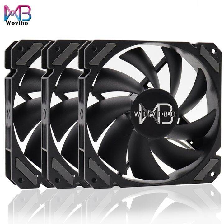 Wovibo 120mm Fan Black Pwm 4pin 12v Dc Case Fans For Cpu Cooler Water 