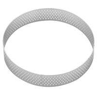 5Pcs Circular Stainless Steel Tart Ring French Dessert Perforation Mold Mousse Fruit Pie Quiche Cake Cheese Baking Mould