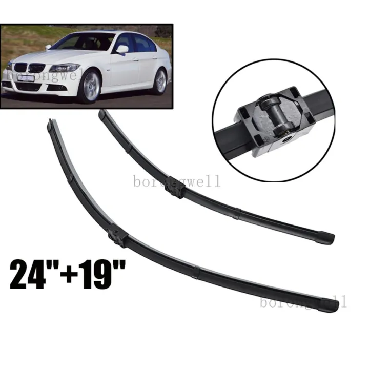 Pair Front Windscreen Wiper Blades Set For BMW 316 318 320 E90 E91 05