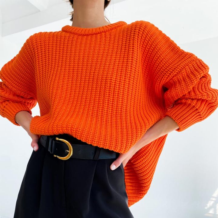 women-solid-knitted-thickening-oversized-sweater-female-round-neck-long-sleeve-casual-loose-pullovers-top-autumn-winter