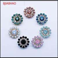 8JIA8HAO 10PCS 14mm ตัดเย็บเสื้อผ้า รูปดอกไม้ ก้นเหล็ก ปุ่ม Rhinestone หินแก้วคริสตัล เครื่องประดับหมวก ตกแต่งเสื้อผ้า