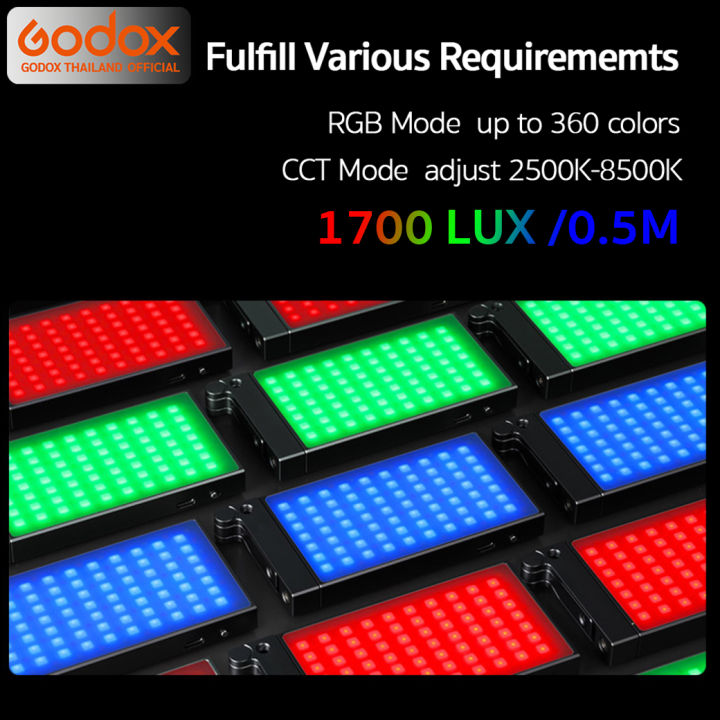 godox-led-m1-rgb-13w-2500-8500k-2410mah-รับประกันศูนย์-godox-thailand-3ปี