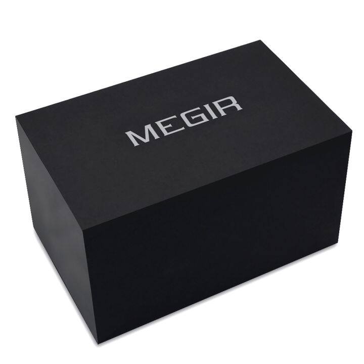 megir-กล่องใส่นาฬิกานาฬิกาแฟชั่นของแท้สปอร์ต-megir-ขายปลีกสำหรับเคสแพ็ค