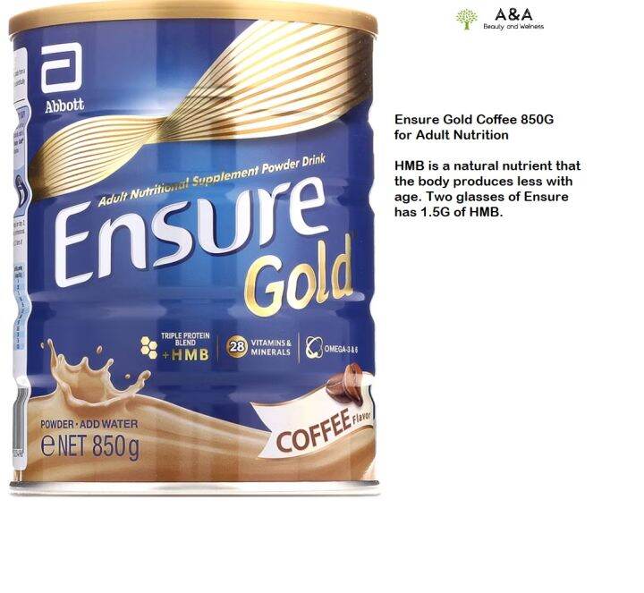 Ensure Gold HMB 850g Coffee Flavor Lazada PH