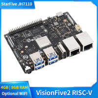 RISC-V StarFive โปรเซสเซอร์ JH7110แบบบูรณาการ3D GPU 4GB 8GB RAM อุปกรณ์เสริม WiFi บอร์ดเดียวคอมพิวเตอร์ขึ้นอยู่กับ Linux