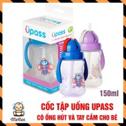 Made in Thailand Bình tập uống nước bằng ống hút 2 tay cầm 150ml UPASS