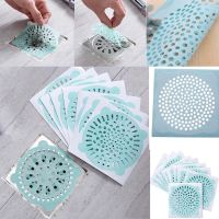 10pcs Disposable Bathroom Sewer Outfall Sink Drain Hair Strainer Stopper Filter Sticker Kitchen Supplies Anti-Blocking Strainer Dishracks Sink accesso