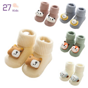 27Kids-Bé Phim Hoạt Hình tất dài Cotton Dép đi trong nhà Cho Unisex Trẻ Sơ