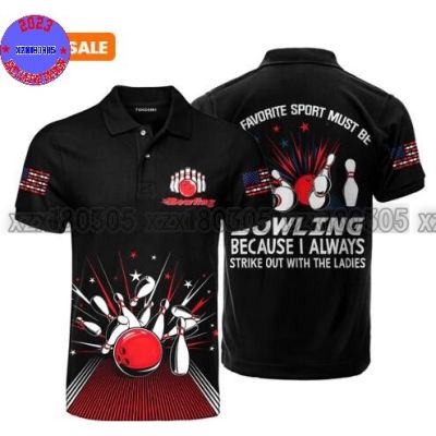 Bowling Love Sport Polo Shirt For Men&amp;women PL1074 (private chat free custom name&amp;logo)