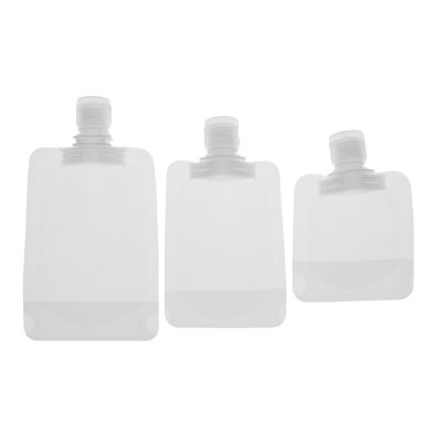 30/50/100ml Lotion Hand Fluid Shampoo Bottles Makeup Spout Plastic Stand Packaging Bag