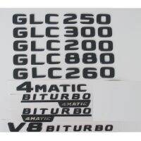 LCX สำหรับ Mercedes Benz W253สีดำ Glc180 Glc250 Glc260 Glc280 Glc350 Glc320 Glc300 Glc400ป้ายสัญลักษณ์ลำต้นตัวอักษร4ตัวอักษร