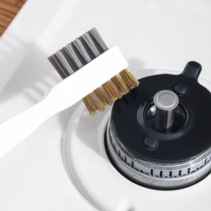 1Pc Range Hood Plastic Cleaning Scrub Brass Wire Brush Cooktop