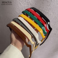 MIAOYA ที่คาดผมทรงสี่เหลี่ยมขี้เกียจสำหรับผู้หญิงเครื่องประดับผมสีสันสดใสสำหรับผู้ชาย Y2K Kado Ulang Tahun