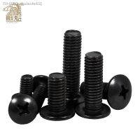 ✵™✻ 10/20/50/100 PCs M2.5 m3 M4 M5 M6 TM cross recessed cheese head screw black plated carbon steel screw