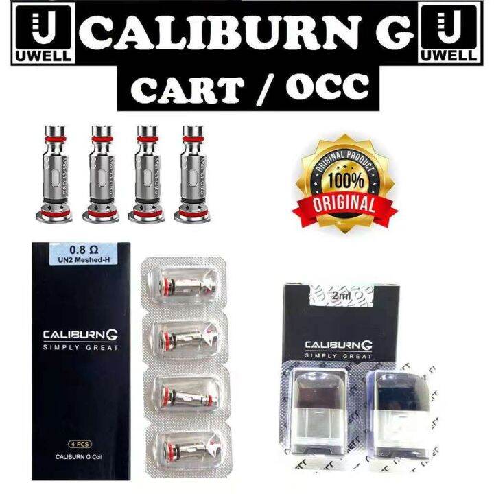 Uwell Caliburn G 0.8 & 1.0 Ohm Replacement Coils Occ & Uwell Caliburn G ...