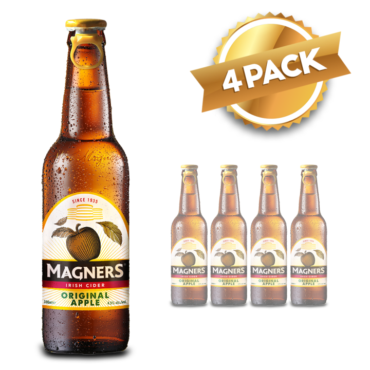 Magners Original Irish Cider Beer Apple 330ml (4 bottles ) Lazada PH