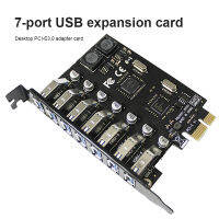 USB 3.0 PCI Express Adapter Card PCI E To 7 Ports USB 3 Expansion Adapter USB PCIe PCI-e X1 Hub controller Converter For Desktop